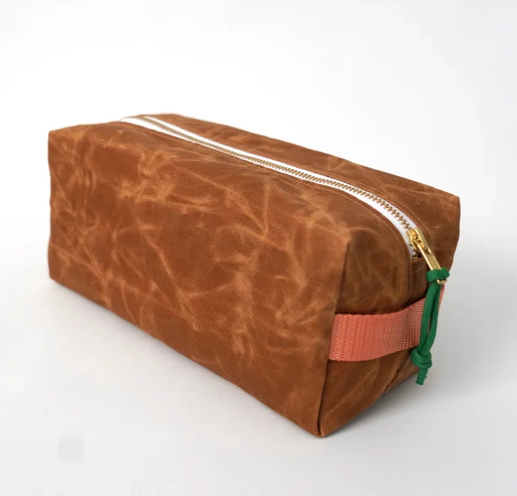 Waxed Canvas Dopp Kit