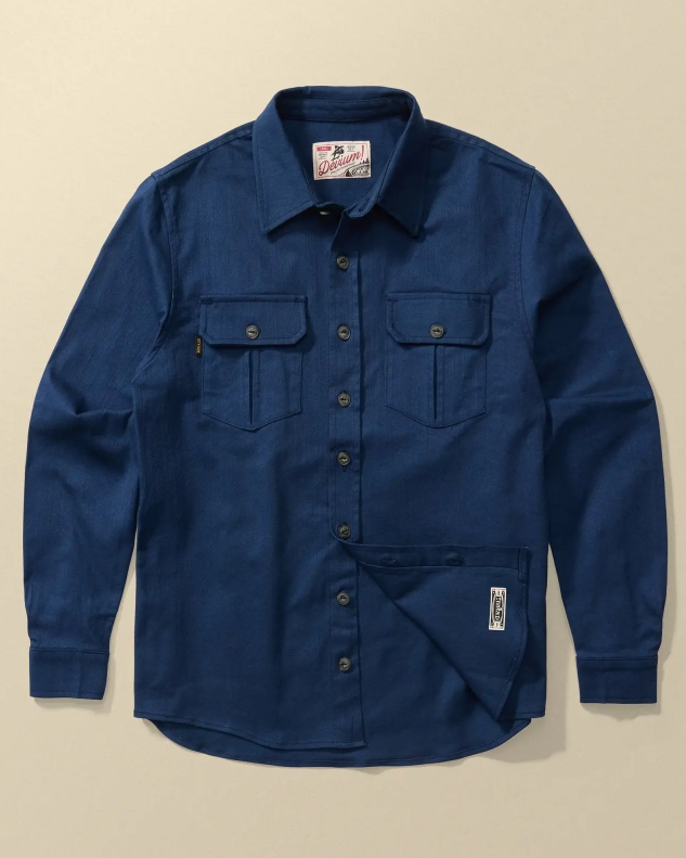 Slub Twill Overshirt | 12oz Cotton | Double Chest Pockets