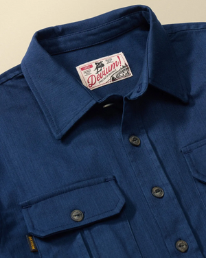 Slub Twill Overshirt | 12oz Cotton | Double Chest Pockets
