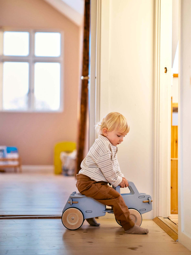 Ride-On Dump Truck | Solid Birch Plywood | Light Grey