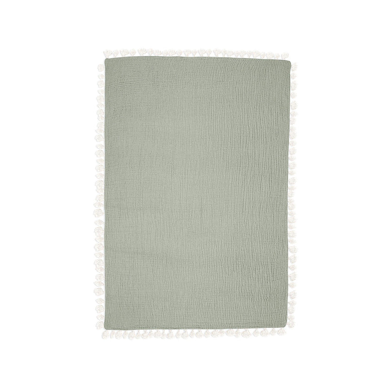 6-Layer Cotton Muslin Baby Blanket | Fern Print