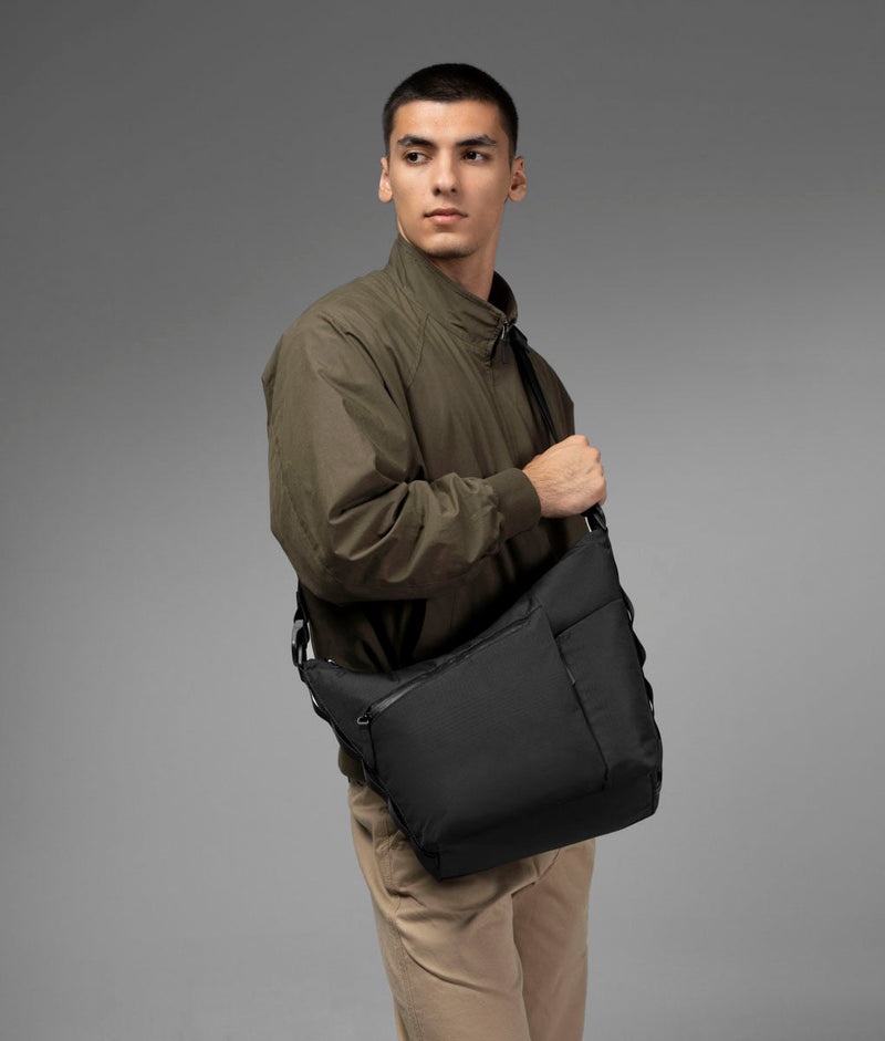 Flow Satchel | 10L Curved Crossbody | Padded Laptop Sleeve | Recycled Ripstop