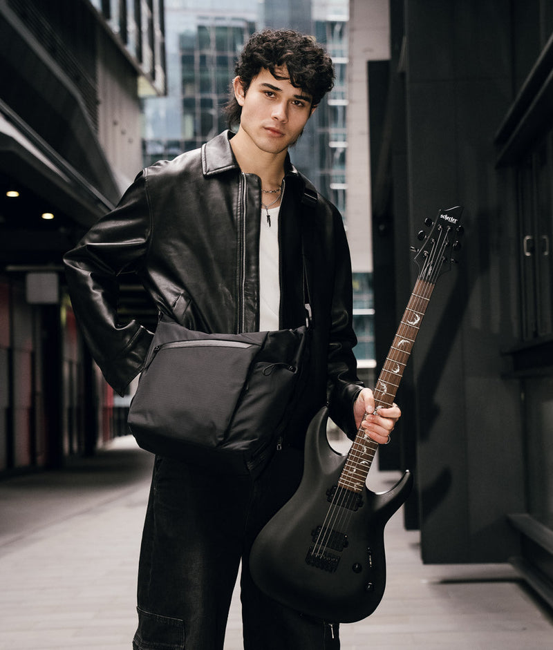 Flow Satchel | 10L Curved Crossbody | Padded Laptop Sleeve | Recycled Ripstop