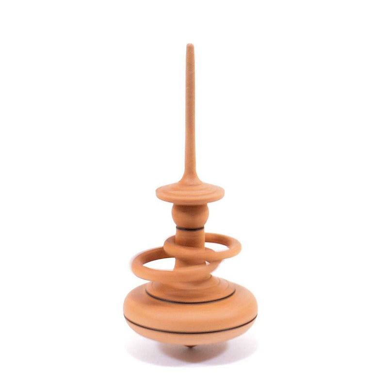 Apple Helene Top with Spinning Rings | Hand-Turned Austrian Hardwood