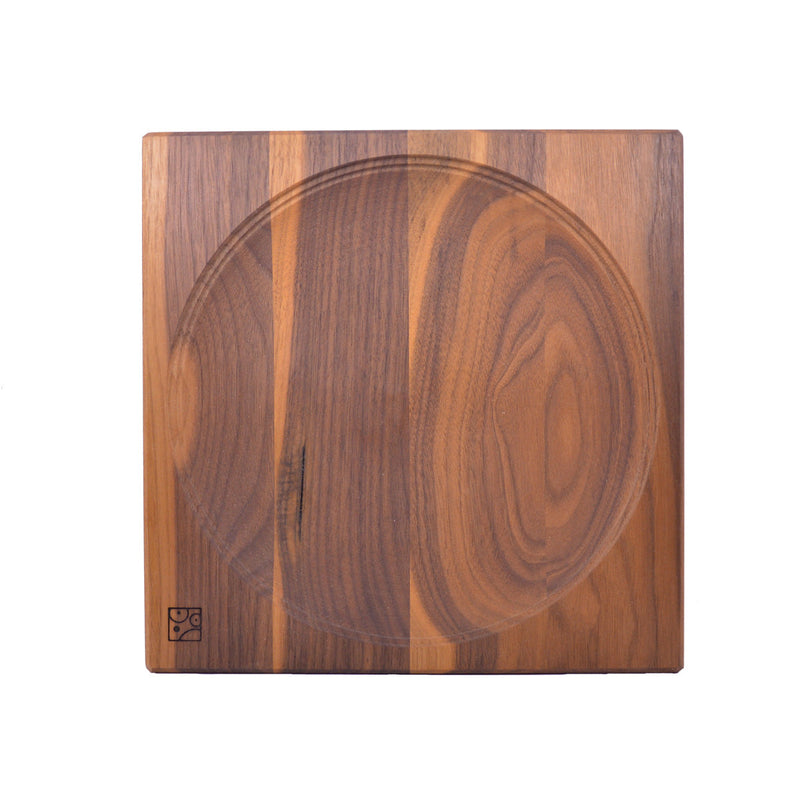 Spinning Top Plate | 25cm Walnut