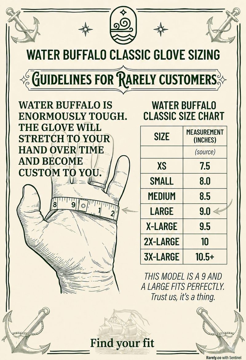 Buffalo Leather Ranching Gloves | Rarely Edition