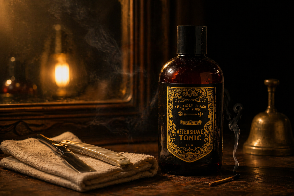 The Holy Black Aftershave Tonic | Gunpowder Spice | 8 oz