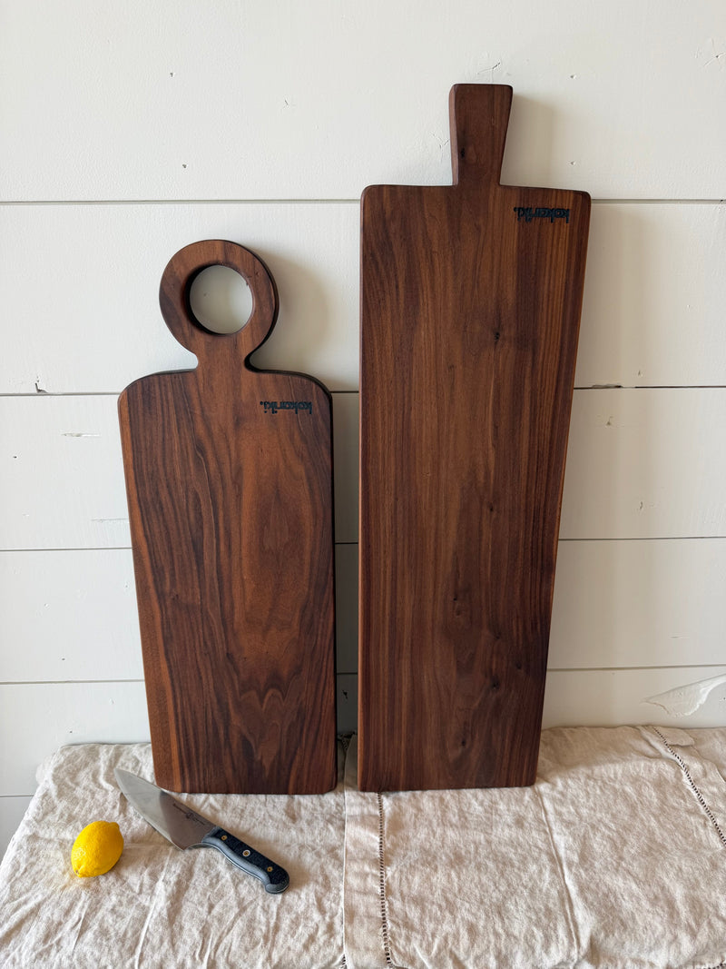 The Plank Serving Board — Black Walnut