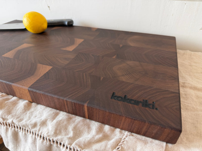 Chef’s Cutting Board — Black Walnut End Grain
