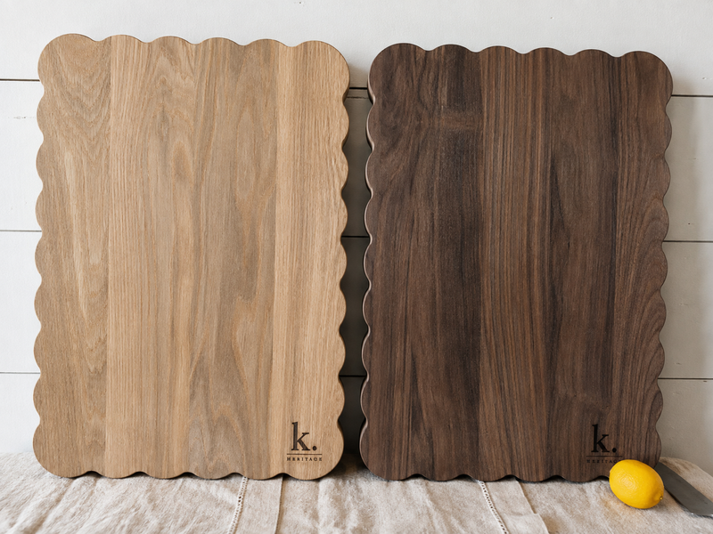 Heritage Scallop Board - Black Walnut