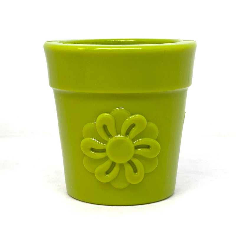 Large Flower Pot eCup Dog Treat Dispenser | Durable Rubber | USA-Made