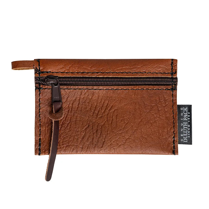 Bison Leather Gear Stash | 5.5" x 3.5" | YKK Zipper