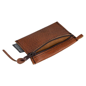 Bison Leather Gear Stash | 5.5" x 3.5" | YKK Zipper