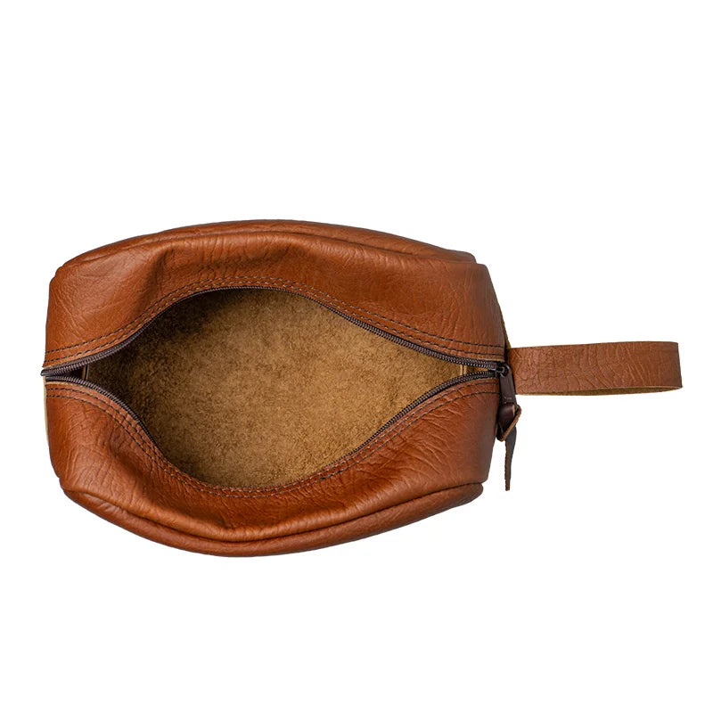 Bison Leather Kit Bag | 5L | 6" x 10" x 5"