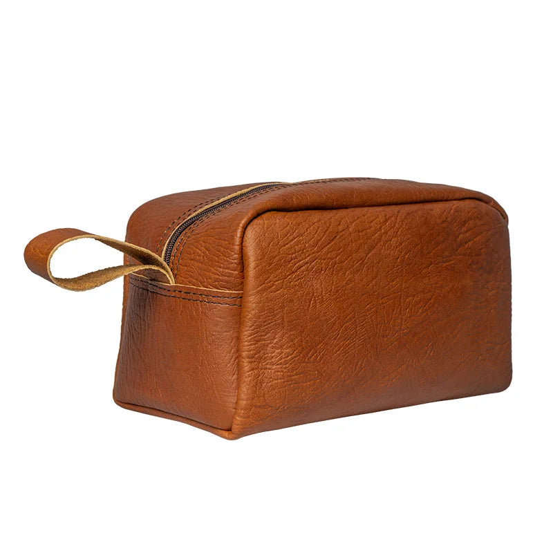 Bison Leather Kit Bag | 5L | 6" x 10" x 5"