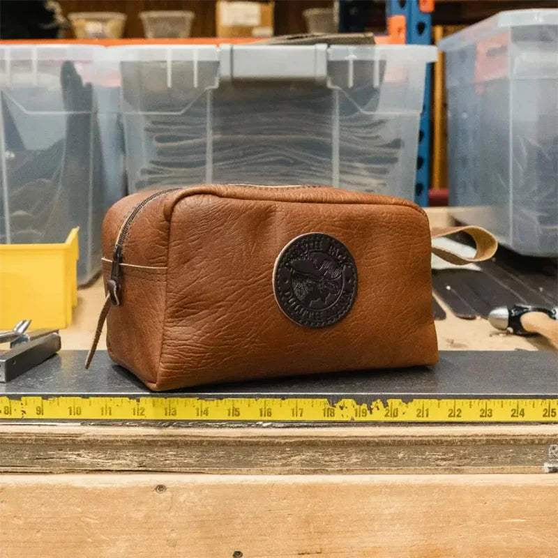 Bison Leather Kit Bag | 5L | 6" x 10" x 5"