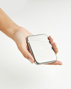 Summit Card Case | Metal Injection-Molded | RFID-Blocking | Brushed Stainless or PVD Vapor Brass