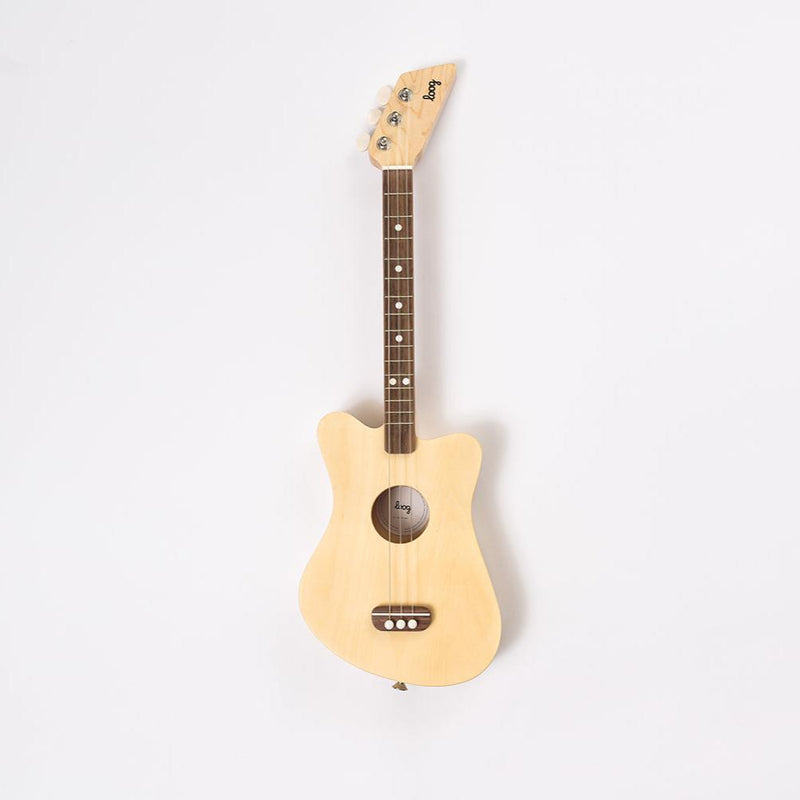Loog Mini Acoustic Guitar | 3-String | Natural Basswood & Maple | Ages 3+