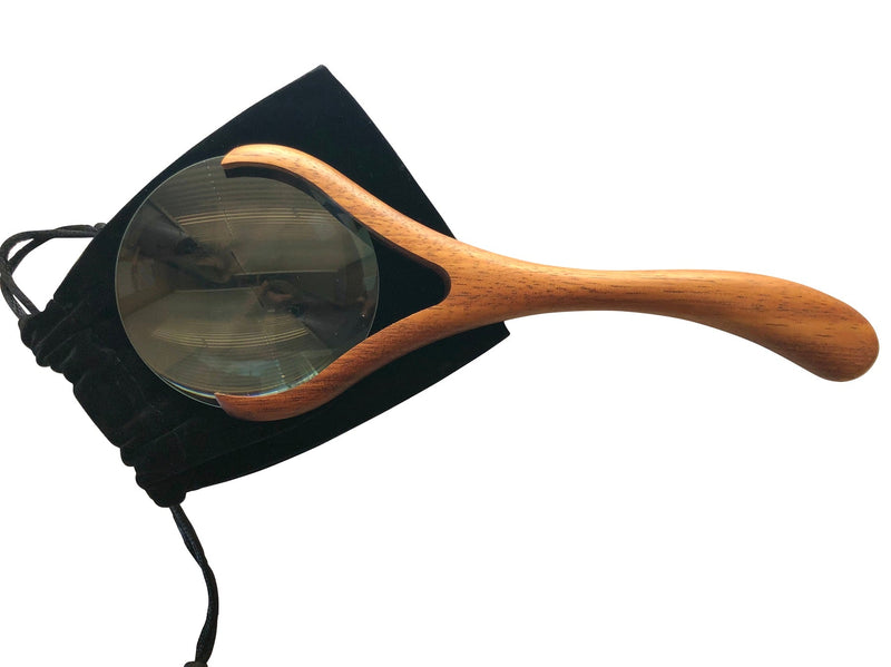 Magnifying Glass | 3x Magnification | Exotic Hardwood | Handmade in Rhode Island