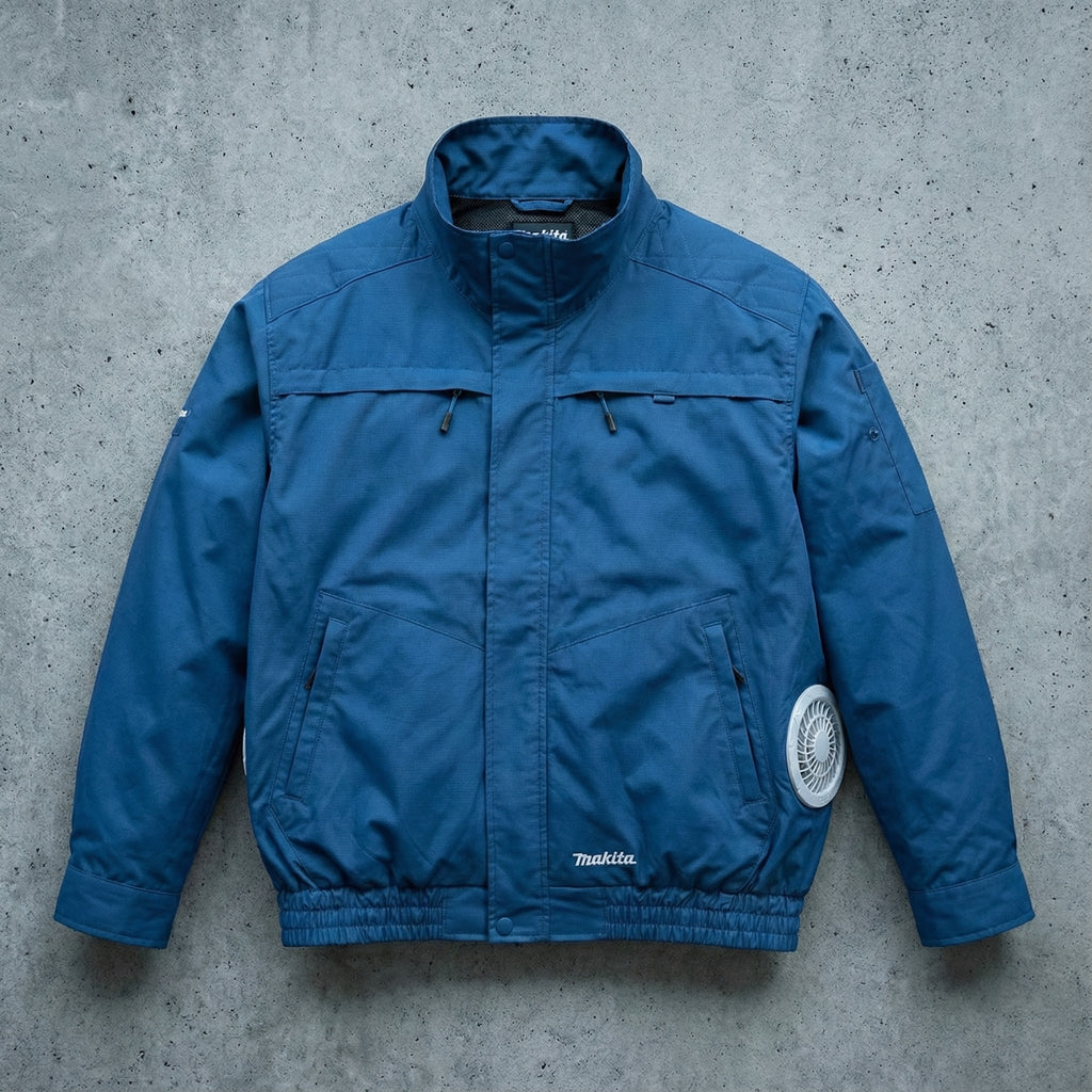 Makita 18V LXT Lithium-Ion Cordless Cotton Fan Jacket -  Small - Blue