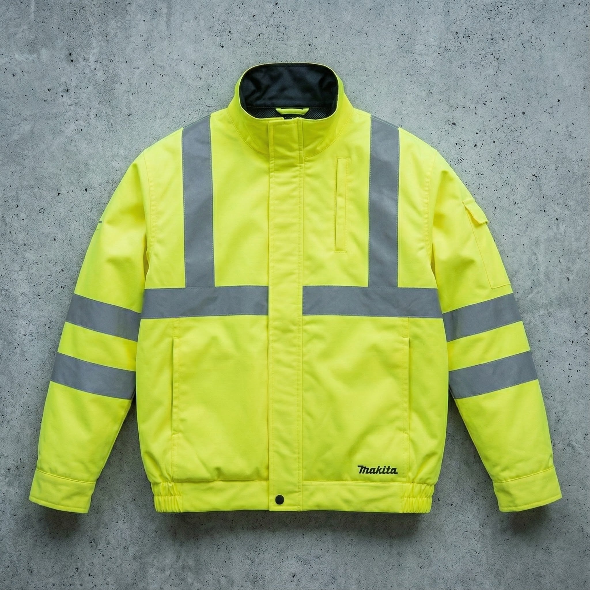 Makita 18V LXT Lithium-Ion Cordless High Visibility Fan  Jacket - XL - Yellow