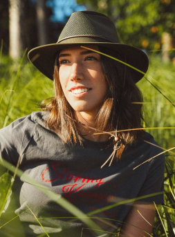 Mesh Crown Sun Hat | 2 ½" Brim | Chin Cord
