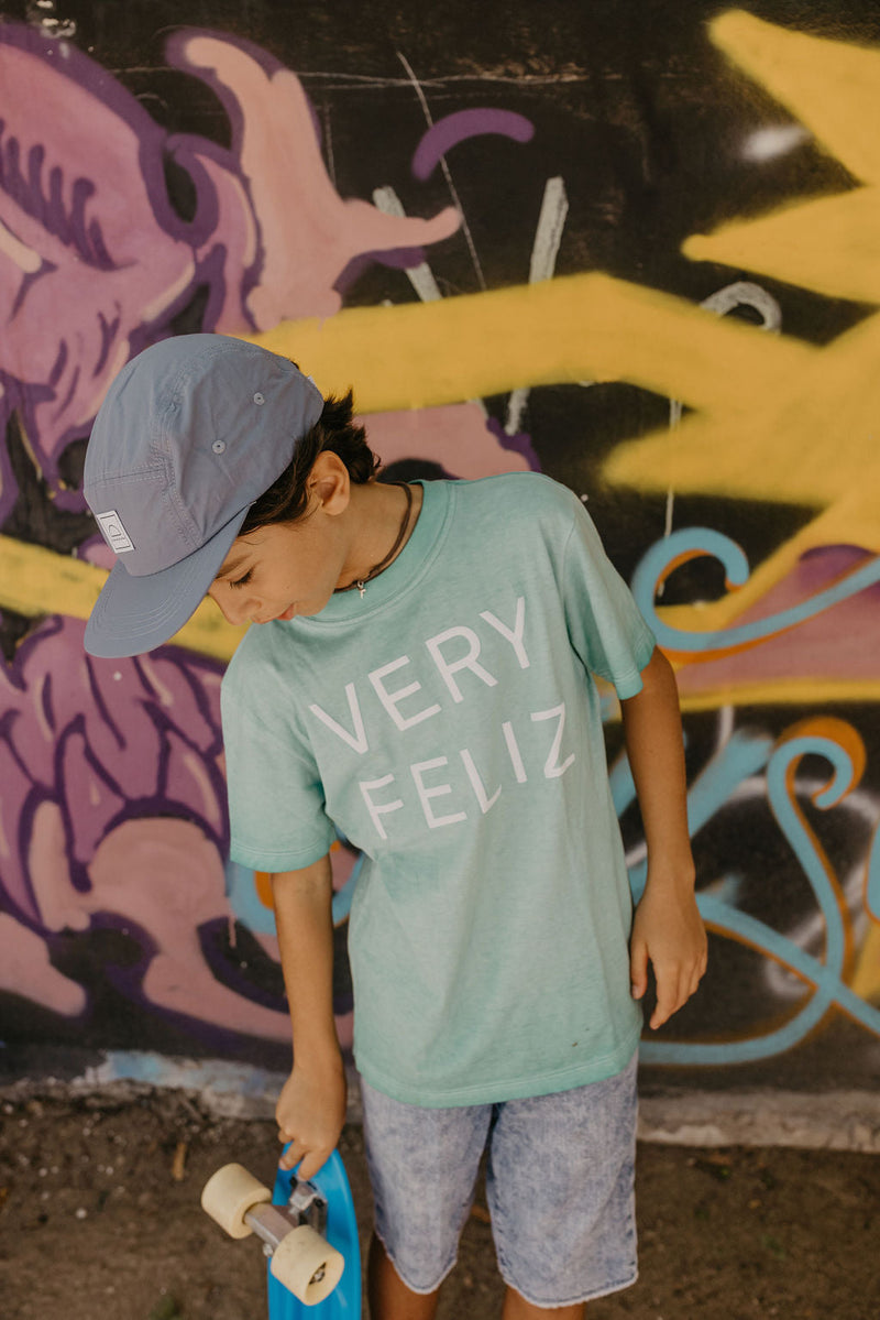 Five-Panel Cap in Cove | Water-Resistant Nylon | Hey August