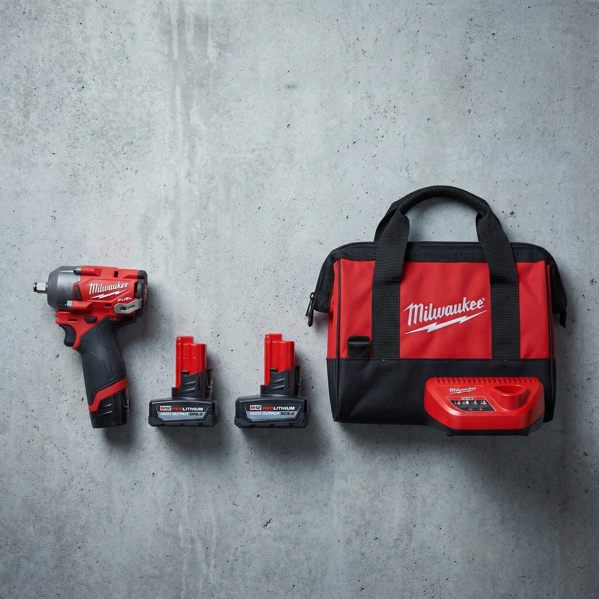 Milwaukee Electric - M12 FUELTRADE Stubby 3/8 Impact Wrench KIT