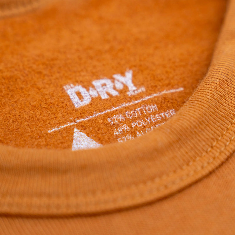 Out of Range Crew Fleece | Orange | Cotton-Poly Blend