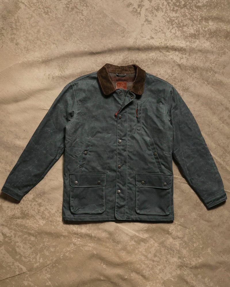 Field Jacket | 12 oz Waxed Canvas | USA Wool Blanket Lining | Charcoal