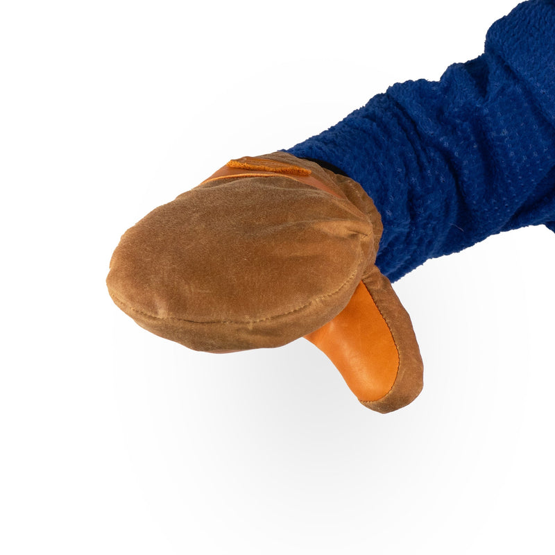 Peaks Mitts | Leather Palm | Knit Cuff | Made in Trenton, Maine