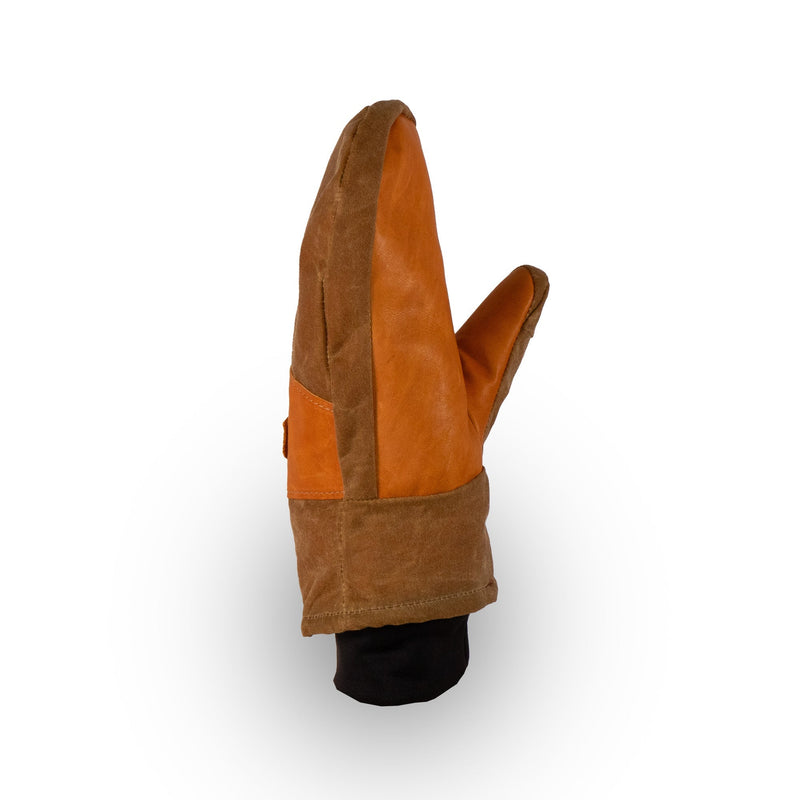 Peaks Mitts | Leather Palm | Knit Cuff | Made in Trenton, Maine
