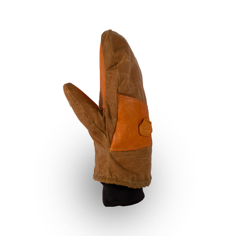 Peaks Mitts | Leather Palm | Knit Cuff | Made in Trenton, Maine
