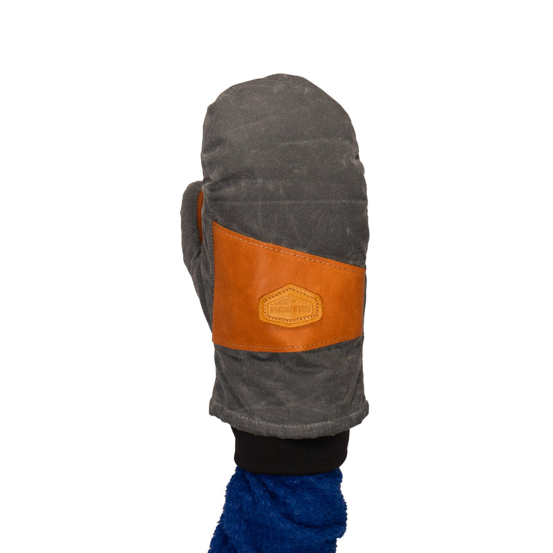 Peaks Mitts | Leather Palm | Knit Cuff | Made in Trenton, Maine