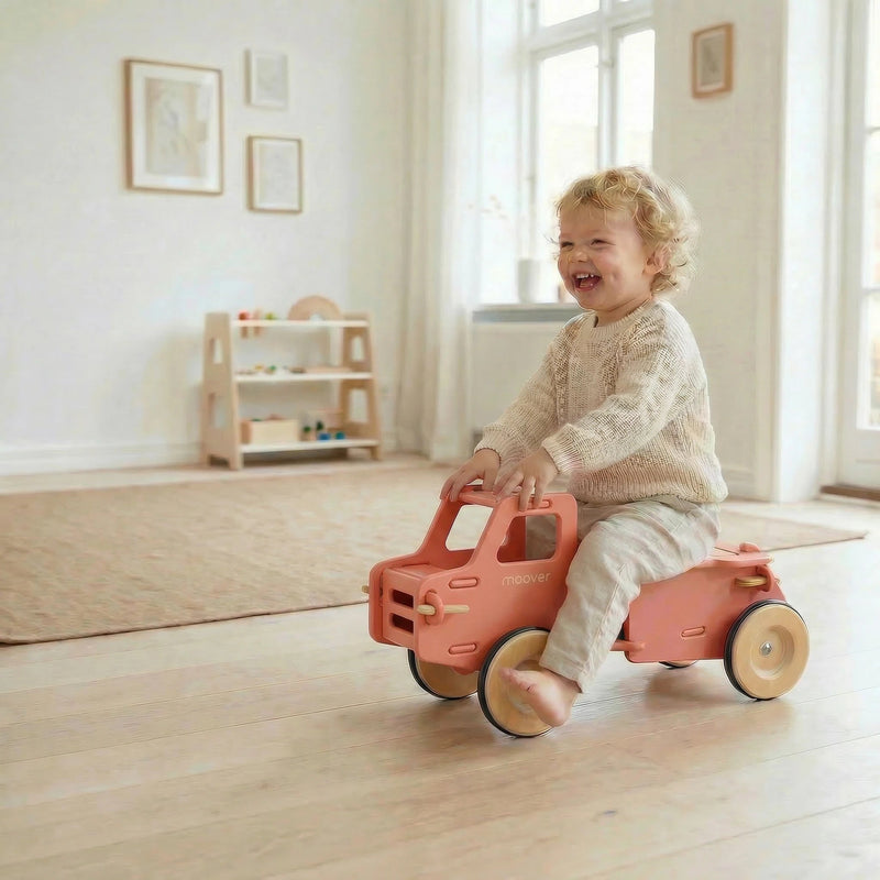 Ride-On Dump Truck | Birch Plywood | Pink | 22" x 11.4" x 7.5"