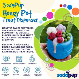 Honey Pot eCup Treat Dispenser | PUP-X Rubber | USA Made