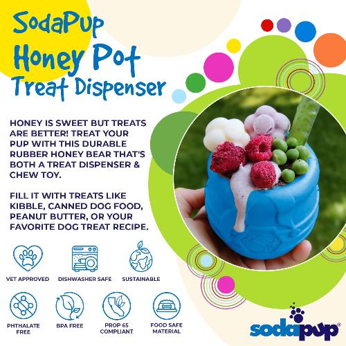 Honey Pot eCup Treat Dispenser | PUP-X Rubber | USA Made