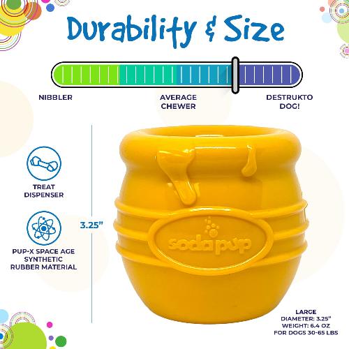 Honey Pot eCup Treat Dispenser | PUP-X Rubber | USA Made