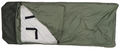 Badger Bed Sierra Bundle | Bedroll Shell, Down Quilt, Flannel Sheet Set, Sleeping Pad Compatible
