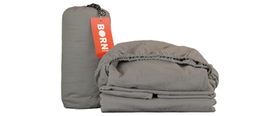 Badger Bed Sierra Bundle | Bedroll Shell, Down Quilt, Flannel Sheet Set, Sleeping Pad Compatible