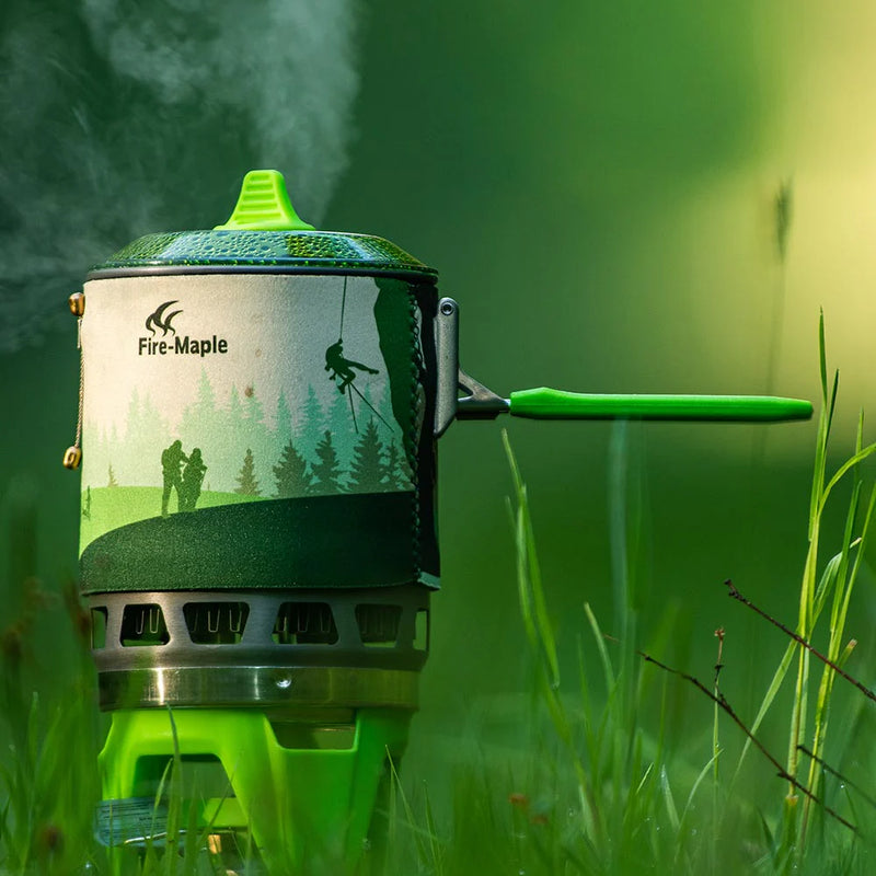 Star X3 Cooking System | 0.8L Pot | Stainless Steel & Anodized Aluminum | Fire Maple