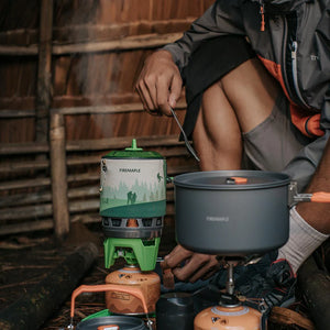Star X3 Cooking System | 0.8L Pot | Stainless Steel & Anodized Aluminum | Fire Maple