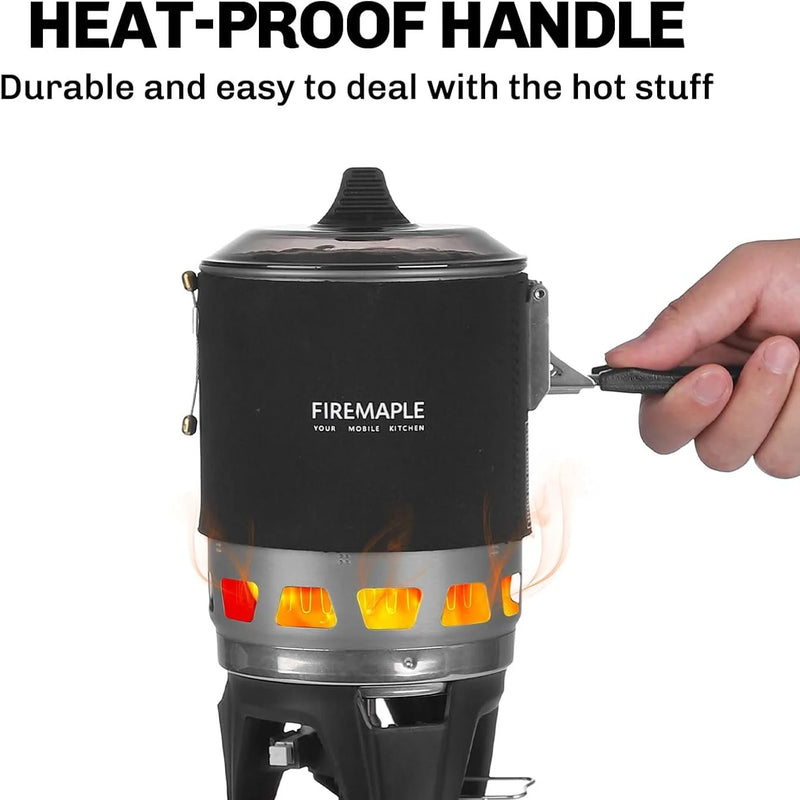 Star X3 Cooking System | 0.8L Pot | Stainless Steel & Anodized Aluminum | Fire Maple