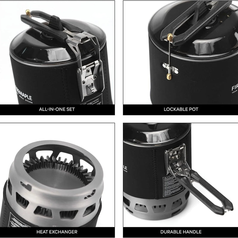 Star X3 Cooking System | 0.8L Pot | Stainless Steel & Anodized Aluminum | Fire Maple