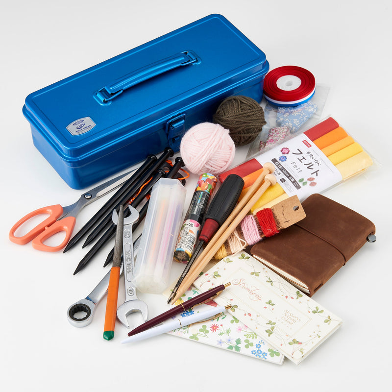Toyo Steel Toolbox T-320 | Seamless Press Construction | 13" × 5.4" × 3.8"