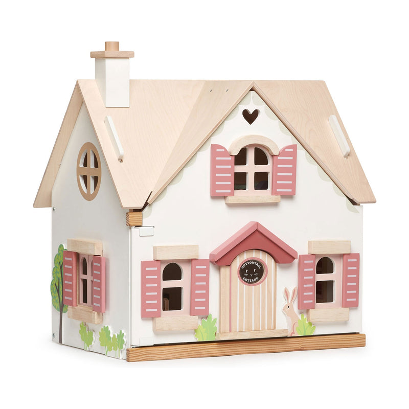 Cottontail Cottage | Wooden Dollhouse | 17.32" x 13.07" x 18.7"