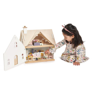 Cottontail Cottage | Wooden Dollhouse | 17.32" x 13.07" x 18.7"