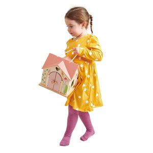 Rosewood Cottage Wooden Playhouse | 16.5" x 15.75" x 12.2" | Tender Leaf Toys