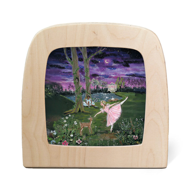 Moonlight Ballerina Silhouette Print | Toverlux Translucent Insert