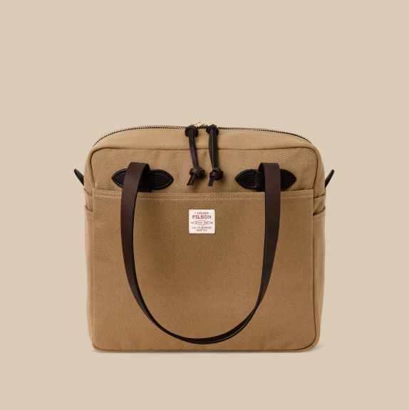 Rugged Twill Zipper Tote Bag